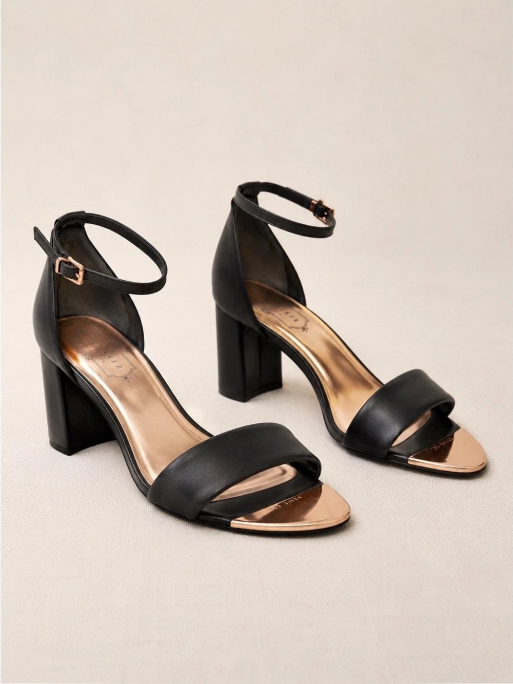Ted Baker London Black Sheah Block Heels